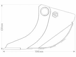 Skandinávská lžíce na rypadlo FK Machinery ESG 8,5 - 10 T / 1400 - 1600 mm