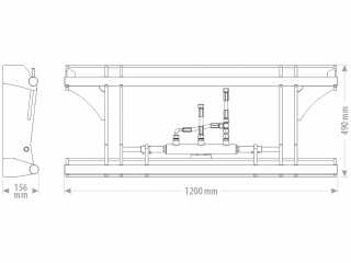 Těžký hydraulický EURO adaptér FK Machinery RA18B