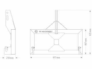 Adaptér tříbodového závěsu kat. II FK Machinery RA19