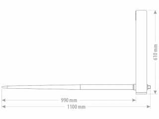 Vidle na balíky FK Machinery UBF2T