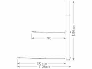 Vidle na balíky FK Machinery UBF4T