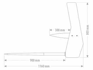Vidle na hnůj FK Machinery MAXI MMFM 170 - 270 cm