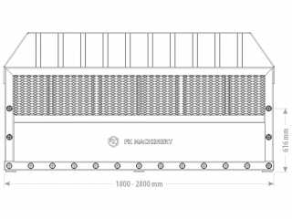 Teleskopické vidle na hnůj FK Machinery XLMMF 180 - 280 cm