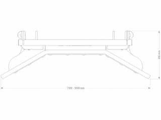 Pevná stěrka na hnůj FK Machinery MRSM 150 - 300 cm
