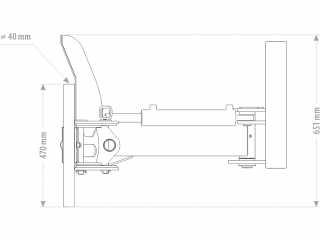 Hydraulická stěrka na hnůj FK Machinery MRSH 150 - 300 cm