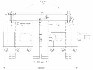 Otočné paletizační vidle 1,6 T FK Machinery UPFR16