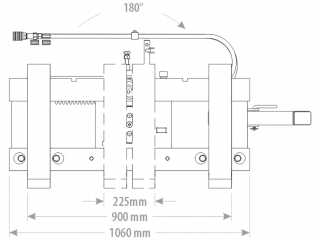 Otočné paletizační vidle 2,5 T FK Machinery UPFR25