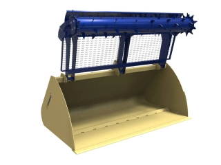 Krmná lžíce s frézou FK Machinery FBHSS-J (160 - 220 cm)